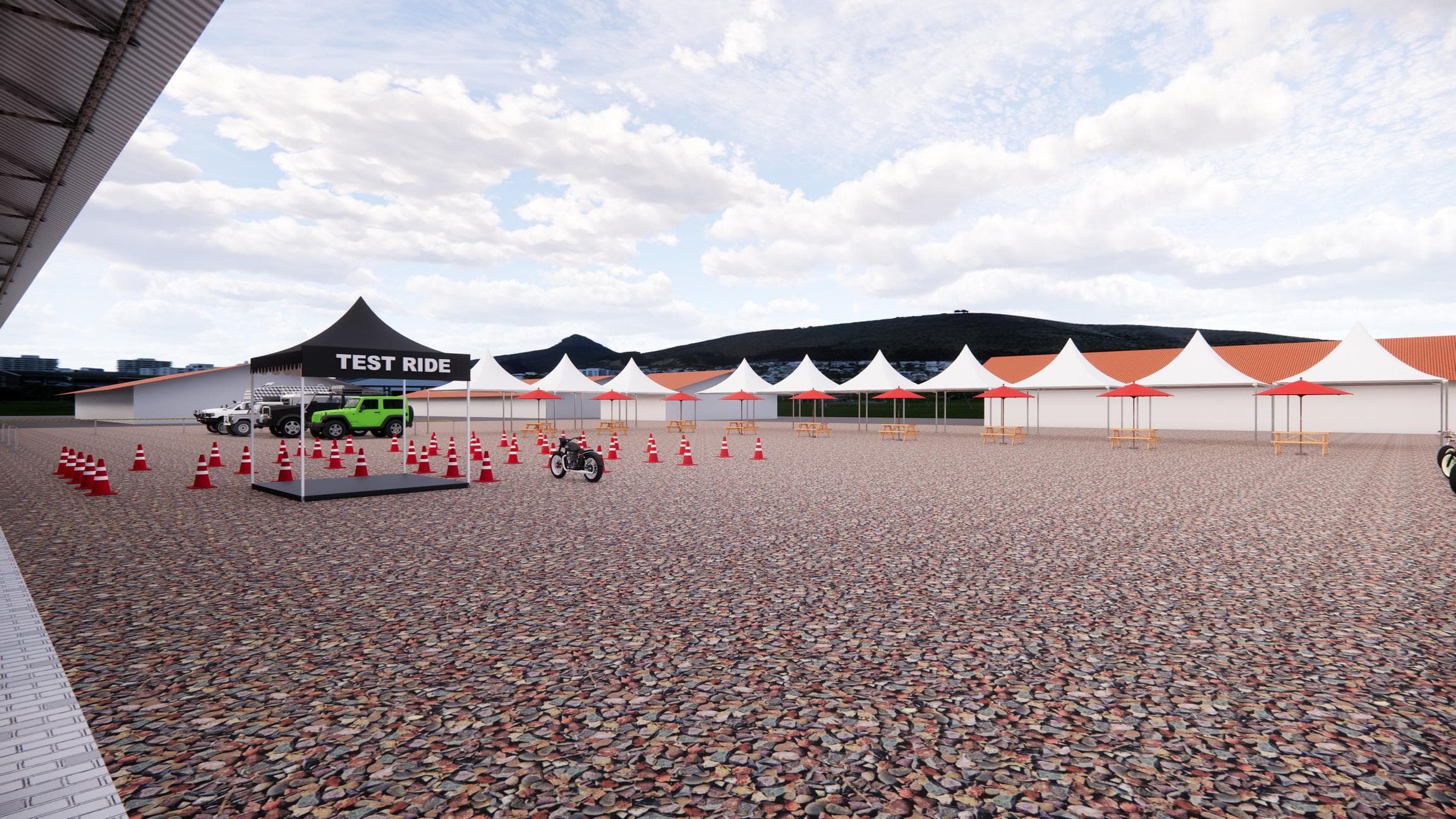 Photo — test ride area